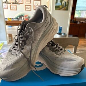 Hoka One One Men's Light Gray Athletic Shoes